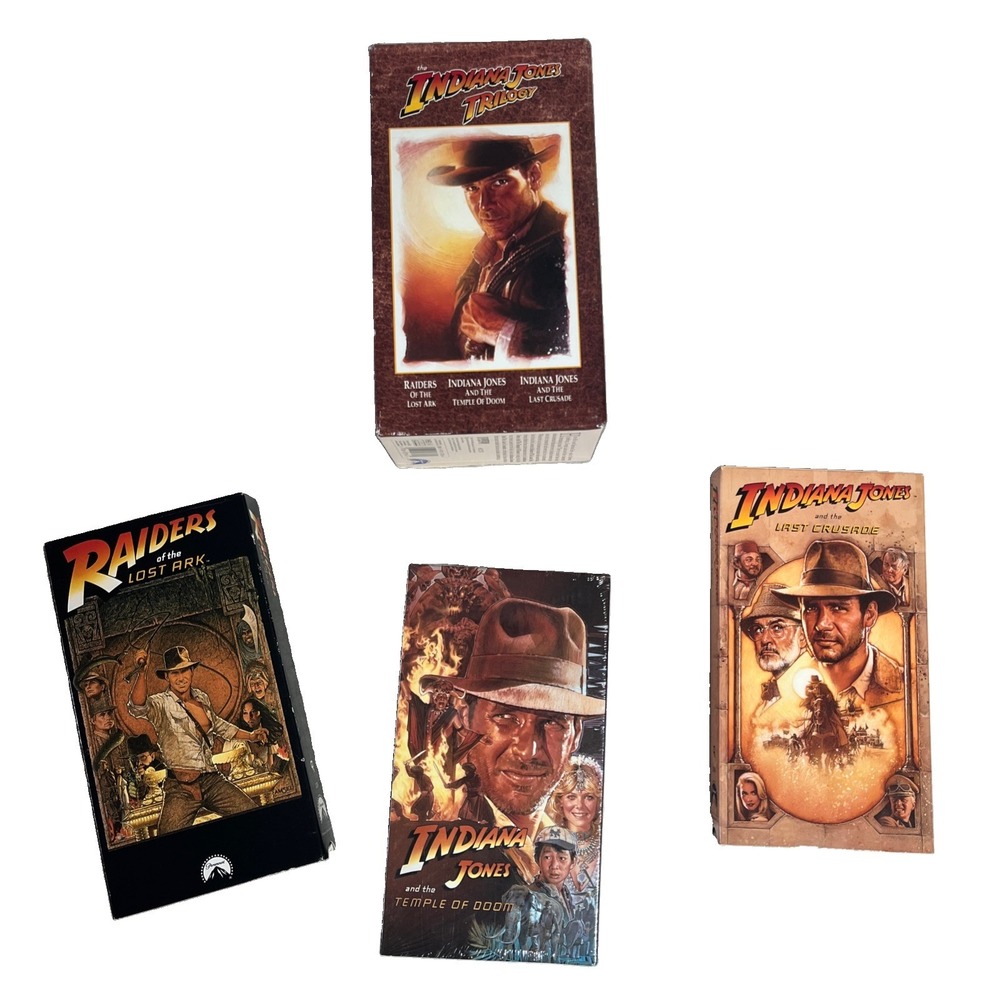 VTG 80'S INDIANA JONES TRILOGY COLLECTORS BOX SET VHS